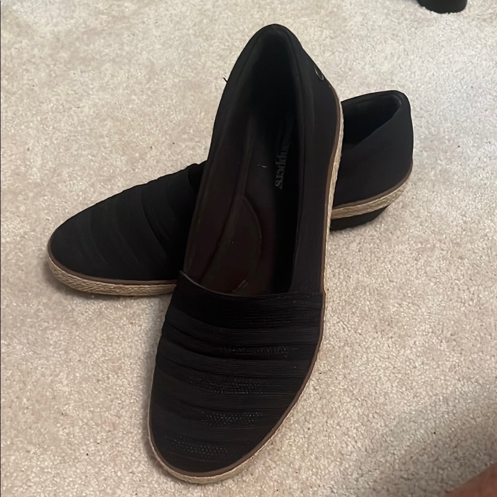 Grasshoppers Black Espadrilles Slip-On Comfort